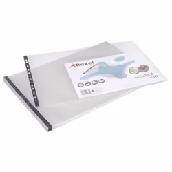 Rexel Chemises Ecodesk A3 coloris transparent (30), A3, Transparent, Polypropylène (PP), Paysage, 308 mm, 447 mm