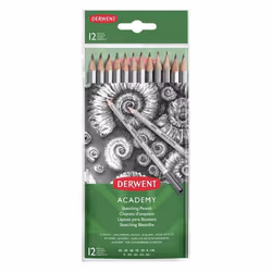 Derwent 2300412, Gris, Hexagonal, 12 pièce(s)