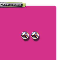Rexel Tableau magnétique format carré, rose, 360x360 mm