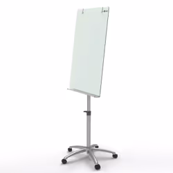 Nobo Chevalet mobile magnétique en verre Diamond