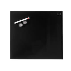 Nobo Tableau magnétique noir en verre Diamond 450x450, conditionnement retail