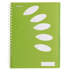 Rexel Cahier 5 matières A4 Joy, 250 pages, Citron Vert