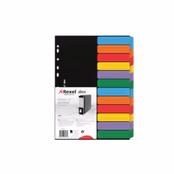 Rexel D26612 intercalaire de classement Porte-dossiers Noir, Multicolore - Vue supplémentaire 4