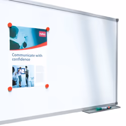 Nobo Tableau blanc magnétique en acier laqué 1500x1000 Basic avec cadre simple