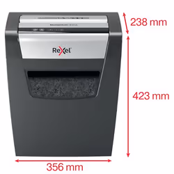 Rexel Momentum X312 destructeur de papier Découpage en particules Noir, Gris