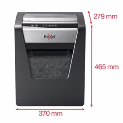Rexel Momentum X415 Destructeur de Papier Croisé 15 Feuilles 23 L Noir Gris - Vue supplémentaire 4