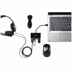 Kensington Hub 4 ports USB 3.0 UH4000 — Noir