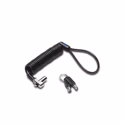 Kensington Câble de sécurité N17 portable à clé pour encoches Wedge, 2,28 m, Kensington, Clé, Noir, Argent