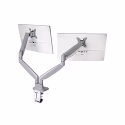 Kensington Double bras articulé SmartFit® One-Touch, Boulon traversant, 9 kg, 33 cm (13"), 81,3 cm (32"), 100 x 100 mm, Argen ...