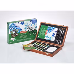 Derwent Academy Watercolour Wooden Box Peinture aquarelle