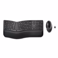 Kensington Pro Fit Ergo clavier Souris incluse RF sans fil + Bluetooth QWERTY Anglais britannique Noir