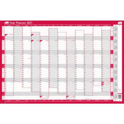 Sasco 2410131 planificateur mural Rose, Blanc 2021