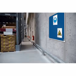 Nobo Premium Plus tableau d'affichage Intérieure Bleu Aluminium