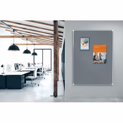 Nobo Premium Plus tableau d'affichage Intérieure Bleu Aluminium