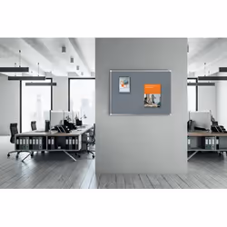 Nobo Premium Plus tableau d'affichage Intérieure Bleu Aluminium
