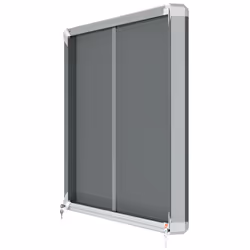 Nobo 1915336 tableau d'affichage Intérieure Gris Aluminium