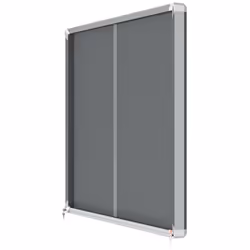 Nobo 1915338 tableau d'affichage Intérieure Gris Aluminium