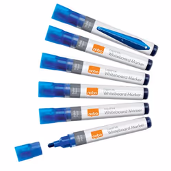 Nobo 1915378, 10 pièce(s), Bleu, Pointe ogive, Bleu, Gris, Blanc, Tube, 3 mm