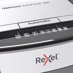 Rexel AutoFeed 45X destructeur de papier Destruction croisée 55 dB Noir, Argent - Vue supplémentaire 5