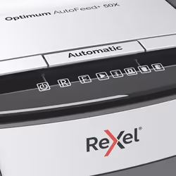 Rexel Optimum AutoFeed+ 50X destructeur de papier Destruction croisée 55 dB 22 cm Noir, Gris - Vue supplémentaire 5