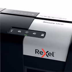 Rexel Secure MC6 destructeur de papier Découpage par micro-broyage 60 dB Noir, Argent - Vue supplémentaire 6