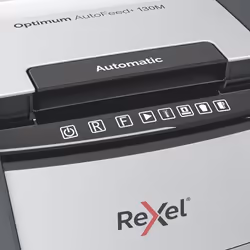 Rexel AutoFeed+ 130M destructeur de papier Découpage par micro-broyage 55 dB Noir, Gris - Vue supplémentaire 5