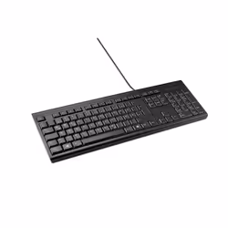 Kensington KB100 EQ Clavier filaire, Taille réelle (100 %), Avec fil, USB, Clavier à membrane, QWERTZ, Noir