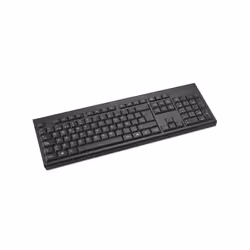 Kensington KB150 EQ, Taille réelle (100 %), Sans fil, RF sans fil, Clavier à membrane, QWERTY, Noir