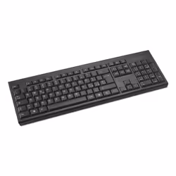 Kensington KB150 EQ Clavier sans fil, Taille réelle (100 %), Sans fil, RF sans fil, Clavier à membrane, QWERTY, Noir