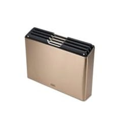 Joseph Joseph Schneidebrett Folio Steel planche à découper pour cuisine Rectangulaire Noir, Or rose