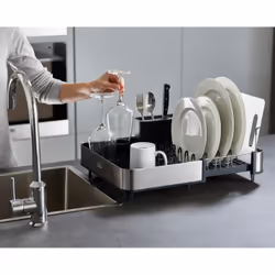 Joseph Joseph 85153 égouttoir à vaisselle Noir, Acier inoxydable - Vue supplémentaire 5