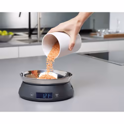 Joseph Joseph SwitchScale Gris Comptoir Ovale Balance de ménage électronique