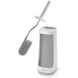 Joseph Joseph Flex Plus Brosse Toilettes avec Rangement, Plastique, Blanc/Gris, 11,4 x 13,6 x 45,3 cm
