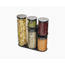 Joseph Joseph Podium Kit de boîtes universelles 5,4 L Verre, Silicone, Acier inoxydable