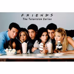 GB eye Milkshake, 1 pièce(s), Film et TV, FRIENDS, Rectangulaire, Garçon/Fille, 61 x 91,5 cm