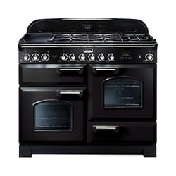 Falcon Classic Deluxe 110 Cuisinière Gaz Noir, Chrome A