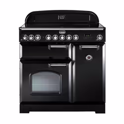 Falcon Classic Deluxe 90, Cuisinière, Noir, Boutons, Rotatif, Devant, Électronique, Gaz