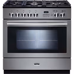 Falcon PROP90FXPDFSS/C-EU, Cuisinière, Acier inoxydable, Boutons, Rotatif, Devant, Gaz, 5 zone(s)