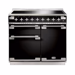 Falcon Elise 100, Cuisinière, Noir, Rotatif, Acier inoxydable, Devant, Plaque avec zone à induction