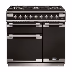 Falcon ELS90DFGB/-EU, Cuisinière, Noir, Rotatif, Gaz, 5 zone(s), 5 zone(s)