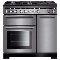 Falcon ENCORE DELUXE 90 MIXTE, Cuisinière, Acier inoxydable, Rotatif, Devant, Électronique, Gaz
