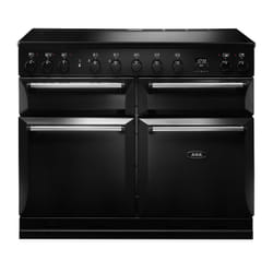 AGA Masterchef Deluxe 110 Cuisinière A Electrique Plaque avec zone à induction Noir, Chrome
