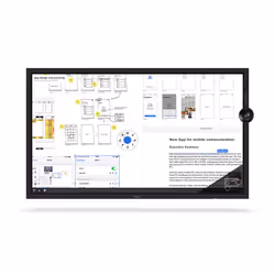 NEC C981Q SST tableau blanc interactif et accessoire 2,49 m (98") 3840 x 2160 pixels Écran tactile Noir