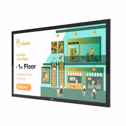 NEC MultiSync M491 Panneau plat de signalisation numérique 49"  LCD 500 cd/m² 4K Ultra HD Noir Écran tactile