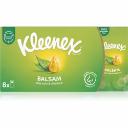 Les mouchoirs en papier Kleenex Balsam BalmCare apportent un climat de confort. Offrez-vous la douceur à tout moment. À vos c ...