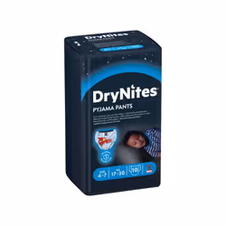 Huggies DryNites Pyjama Pants, Garçon, Couche-culotte, 17 kg, 30 kg, Multicolore, Velcro