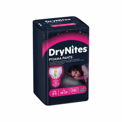 Huggies DryNites Pyjama Pants, Fille, Couche-culotte, 16 kg, 23 kg, Multicolore, Velcro