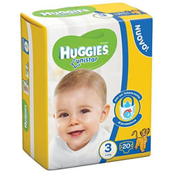 Huggies Unistar Garçon/Fille 3 20 pièce(s)