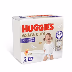 Huggies Extra Care, Garçon/Fille, Couche-culotte, 12 kg, 17 kg, Multicolore, 24 pièce(s)