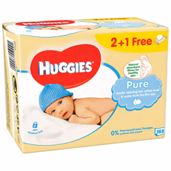 Huggies Pure, 168 pièce(s), Sac en plastique